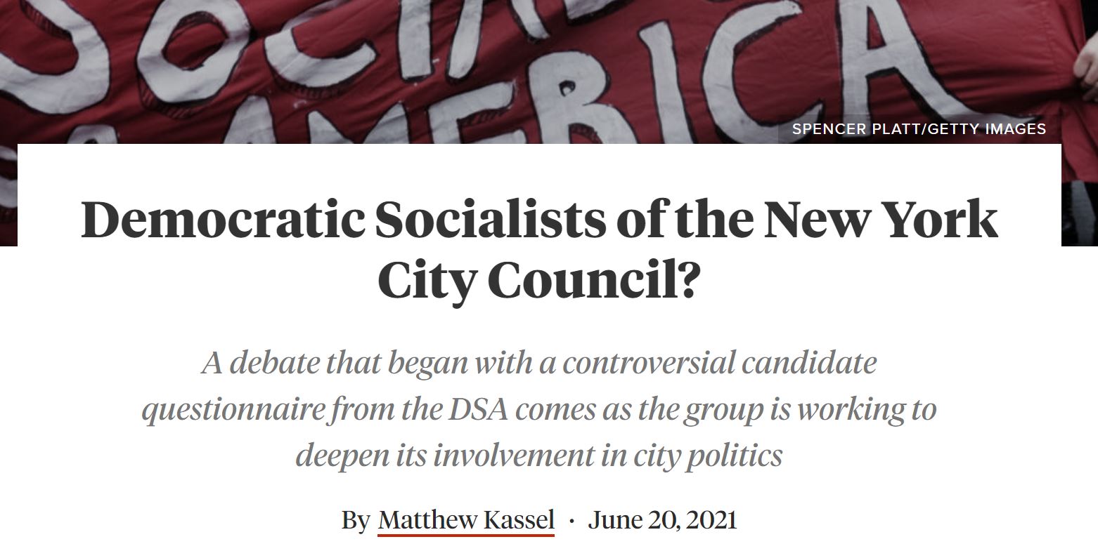 Jewish Insider: Matt Nosanchuk Quoted in Article about Progressives, Israel, and NYC Elections