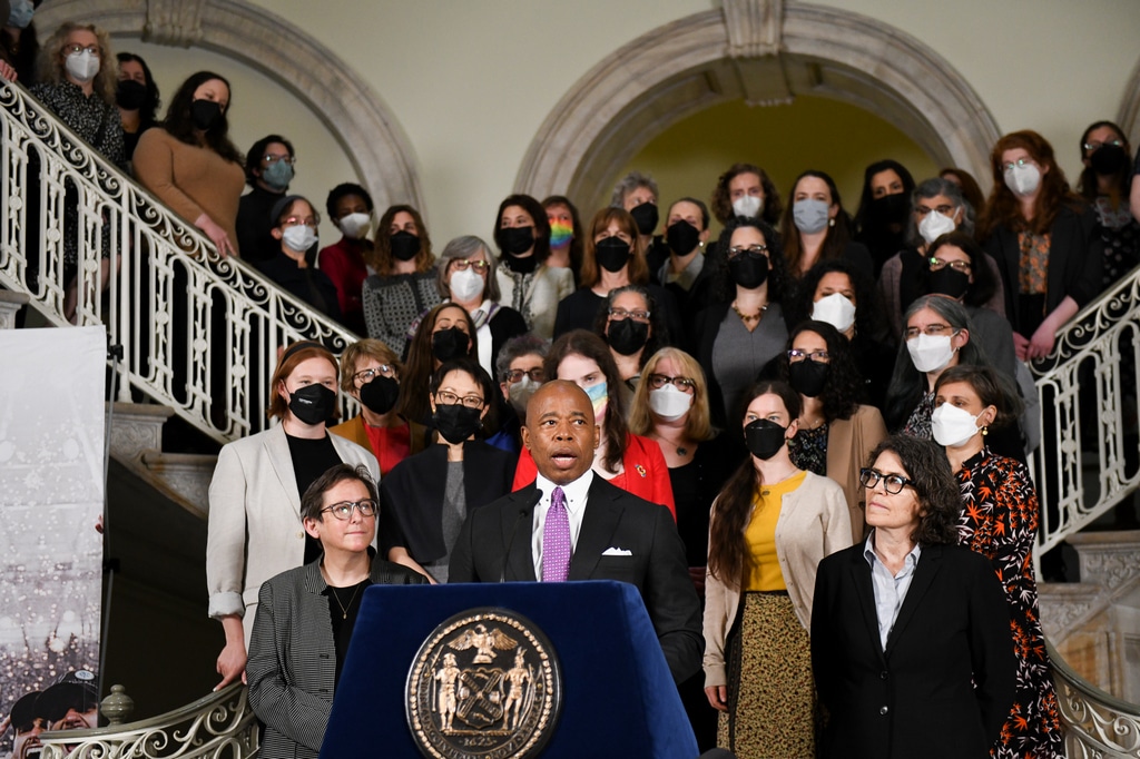 NYJA Brings 55 Women Rabbis and Cantors to City Hall to Meet with NYC Mayor Eric Adams